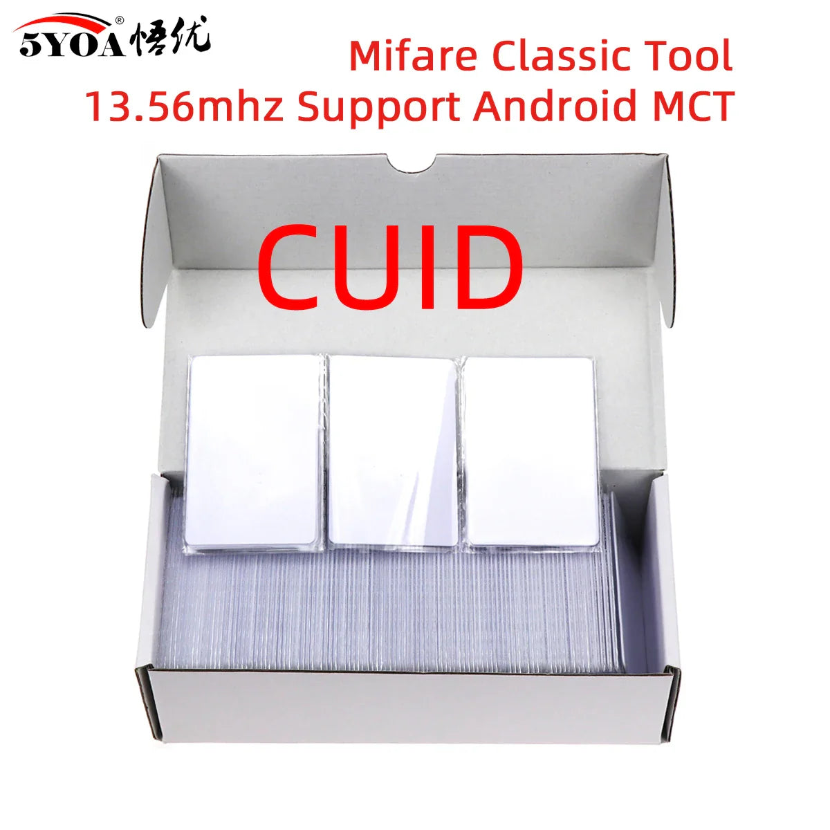 10PCS Rewritable 13.56MHz RFID UID CUID Blank Cards – Cloneable Changeable Smart IC S50 Card Duplicator White Access Cards
