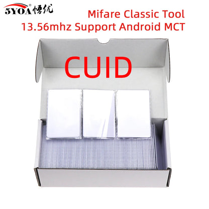 10PCS Rewritable 13.56MHz RFID UID CUID Blank Cards – Cloneable Changeable Smart IC S50 Card Duplicator White Access Cards