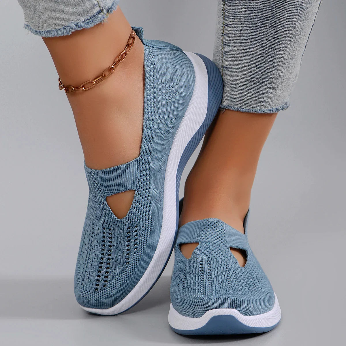 Spring Women's Sports Shoes – Breathable, Lightweight, Non-Slip, Wear-Resistant Casual Sneakers