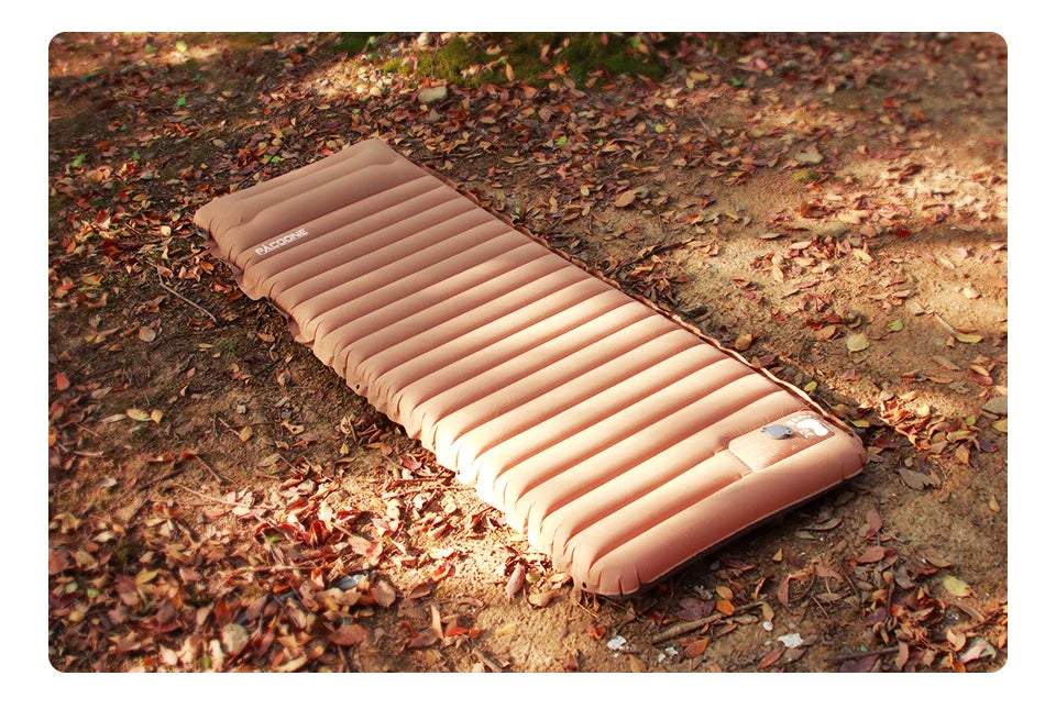Ultralight Self-Inflating Air Mattress - Thick Splicing Sleeping Pad for Beach, Picnic, and Camping Tent