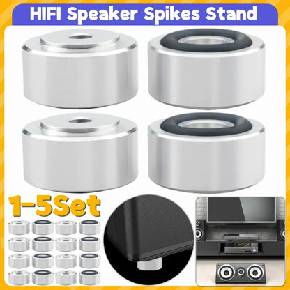 4/8Pcs HiFi Speaker Isolation Spikes – Aluminum Alloy Stand Feet Pads for Speakers & DAC