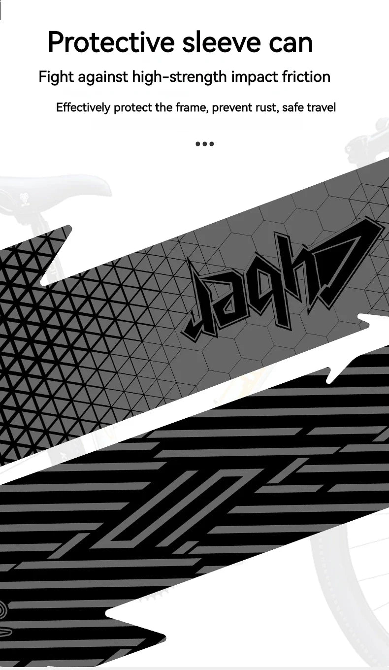 ENLEE Bicycle Frame Protection Sticker – Removable Anti-Scratch Tape for MTB Down Tube, Cycling Accessories