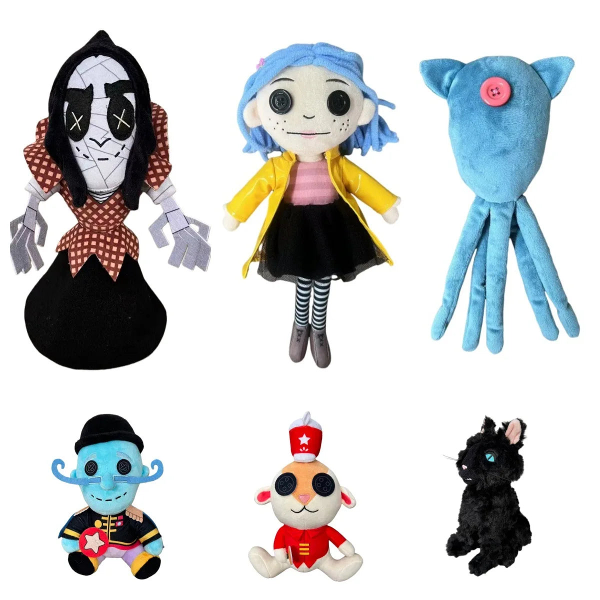 Coraline Squid Plush Toy – Cute Kawaii Cartoon Stuffed Doll Soft Pillow for Kids Birthday Gift & Collection