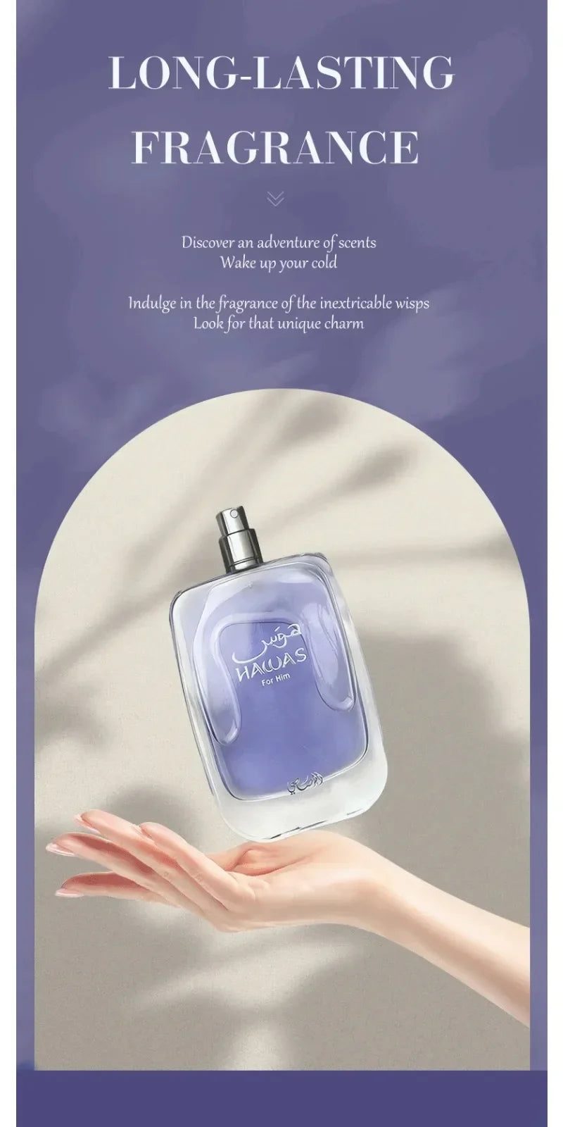 Original Hawas Men EDP Spray 100ml – Long-Lasting Premium Arabian Fragrance, Luxurious & Masculine Parfum for Daily Elegance
