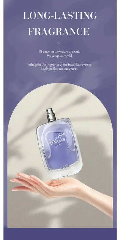 Original Hawas Men EDP Spray 100ml – Long-Lasting Premium Arabian Fragrance, Luxurious & Masculine Parfum for Daily Elegance
