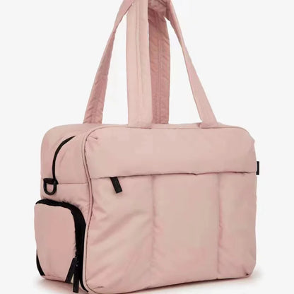 Down Duffel Bag – Large Capacity Women’s Shoulder Bag with Dry/Wet Separation, Multifunctional Travel Handbag