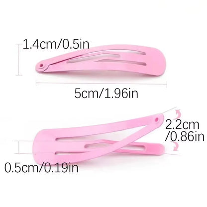 40PCS Girls Candy Color Drip Hair Clips – Korean Princess Barrettes & Hairpins, Kids Hair Accessories