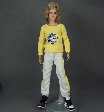 30cm Male Anime Doll Clothes – 1/6 BJD Fashion Casual Suit for KEN Dolls, DIY Reborn Toy Accessories & Gifts