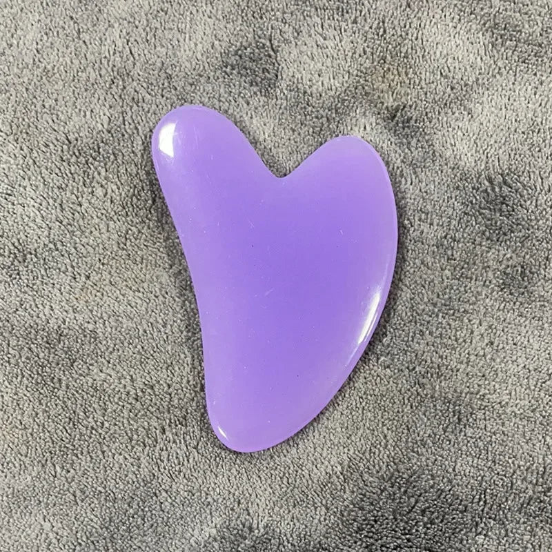Heart Shape Beeswax Gua Sha Massage Tool – SPA Scraping Face Massager & Acupuncture Guasha Board