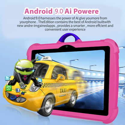 New Cartoon Pattern Kids Tablet – 7 Inch, Quad-Core, 4GB RAM, 64GB ROM, Android Learning & Education Games, Children's Gift