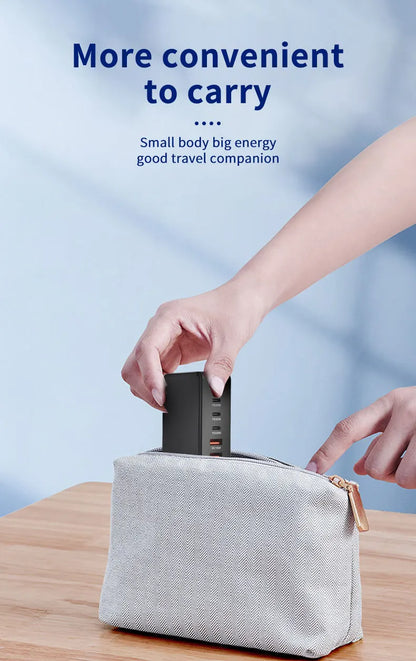 268W Desktop GaN Charger – 8-Port USB Type-C PD Fast Charger with Quick Charge 3.0 for Mobile Devices