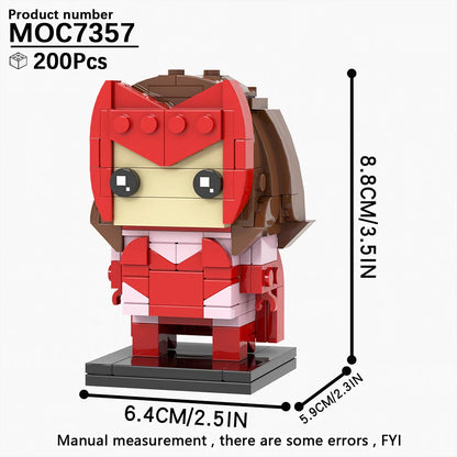 MOOXI Movie Series MOC BrickHeadz Building Blocks Set – DIY Educational Toy for Kids