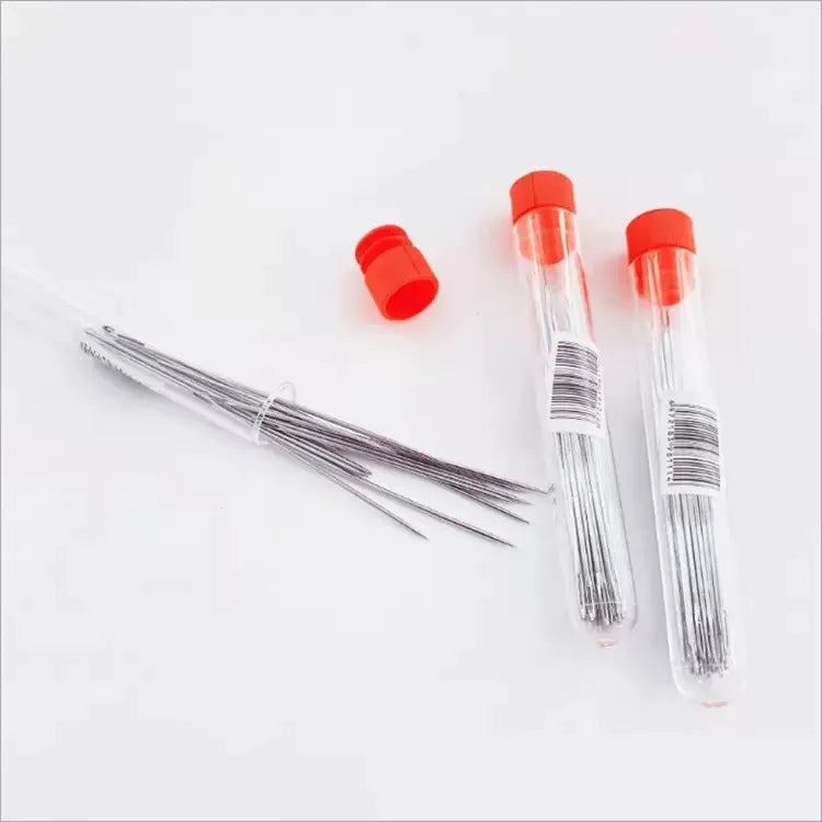25Pcs Large Eye Stitching Sewing Needles Set – Stainless Steel Hand Sewing Tools for Leather, Yarn, Knitting & DIY Crafting Projects
