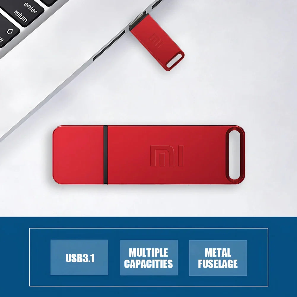 Original Xiaomi 2TB USB 3.0 Pen Drive – High-Speed Metal Flash Storage, Waterproof
