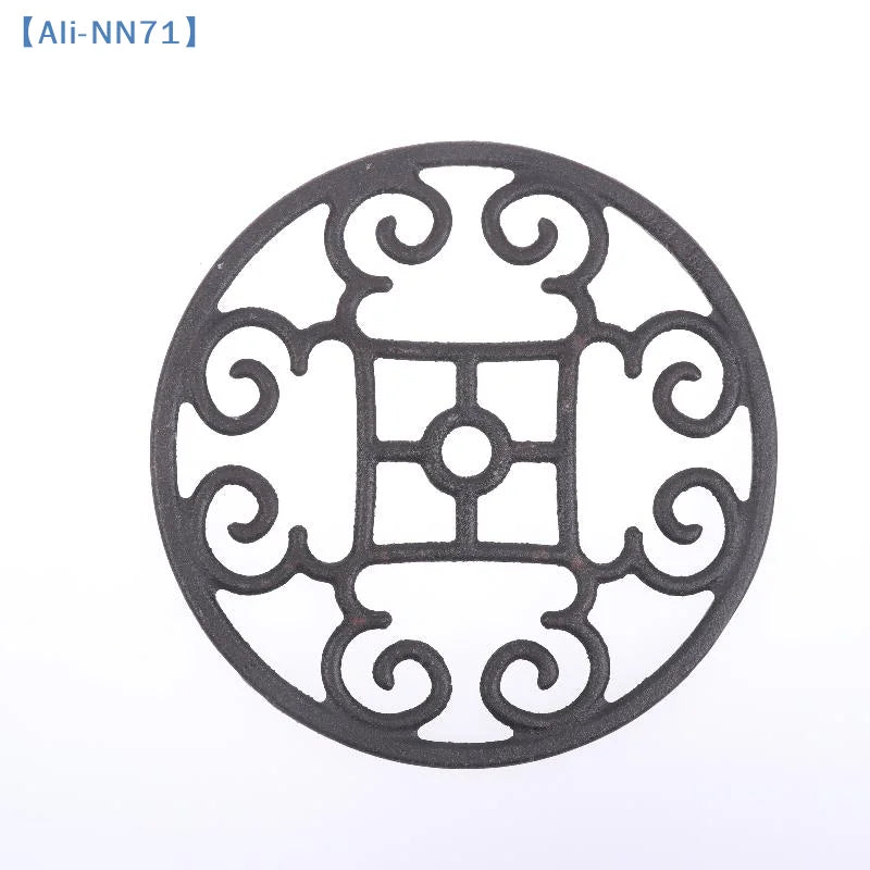 NN71 Non-Slip Cast Iron Trivet – Durable Gas Stove Pot Holder & Decorative Kitchen Accessory for Safe Cooking