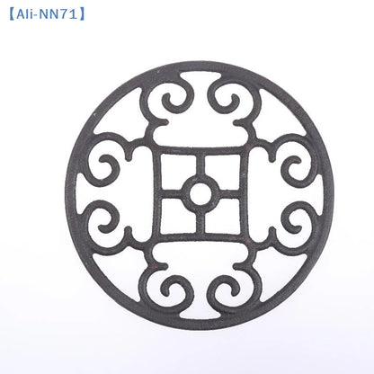 NN71 Non-Slip Cast Iron Trivet – Durable Gas Stove Pot Holder & Decorative Kitchen Accessory for Safe Cooking