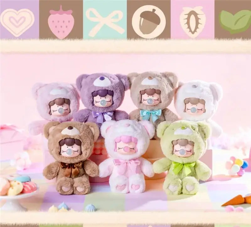 Hot Genuine Colorful Chocolate Cutie Bears Series Blind Box – Kawaii Doll Mystery Anime Figure for Kids & Festival Gifts
