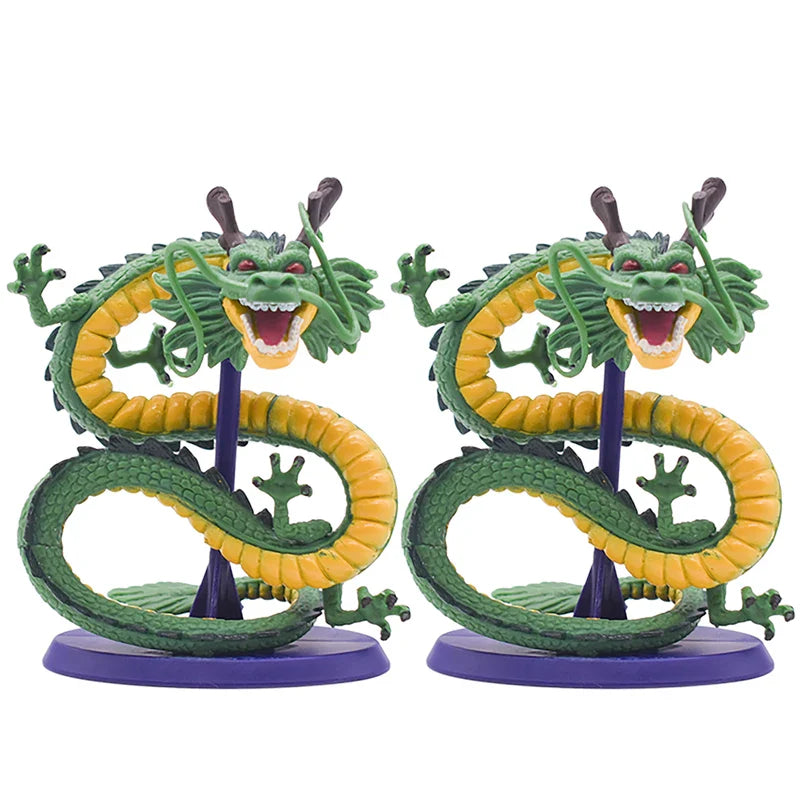 Dragon Ball Z Shenron Figure — Handmade PVC DBZ Son Goku Cyan Dragon Anime Figurine & Birthday Decoration Toy