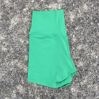 Women’s High Waist Fitness Shorts – Sexy Solid Color Yoga & Cycling Athletic Shorts Squat Proof Workout Training Activewear