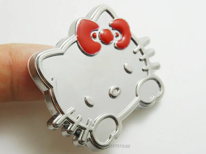 Sanrio 3D Hello Kitty Car Stickers – Kawaii Anime Auto & Motorcycle Scratch Cover Decor, Cute Gift Accessory