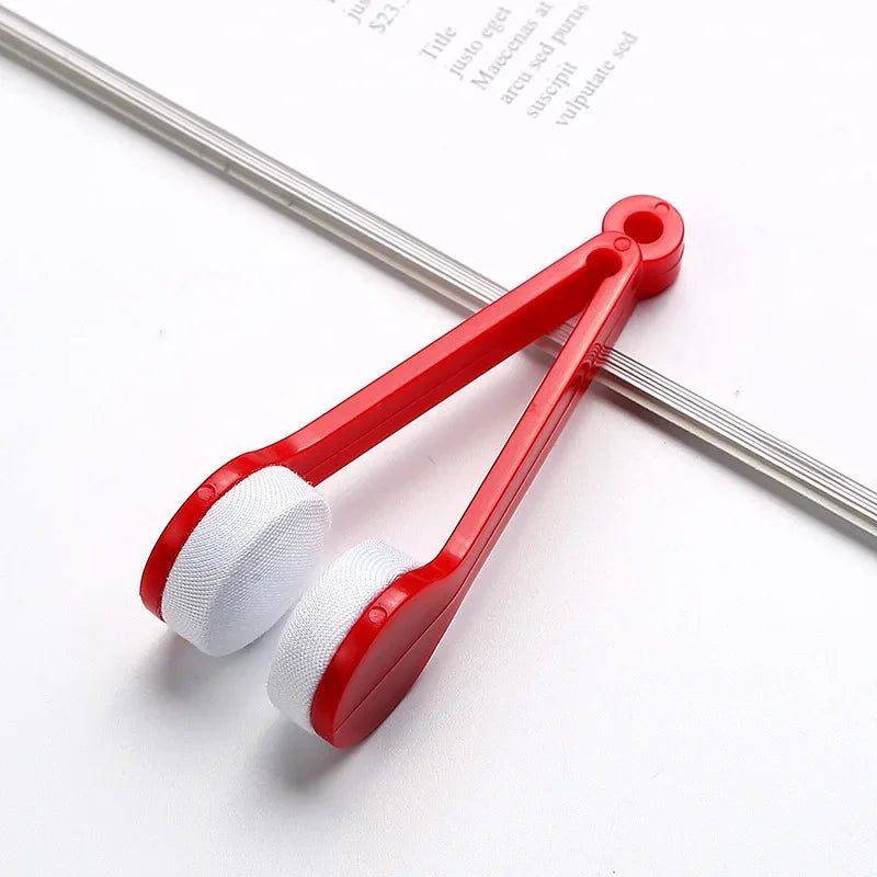 1-4pcs Portable Eyeglass Cleaner Brush – Microfiber Sunglasses & Spectacles Cleaning Tool