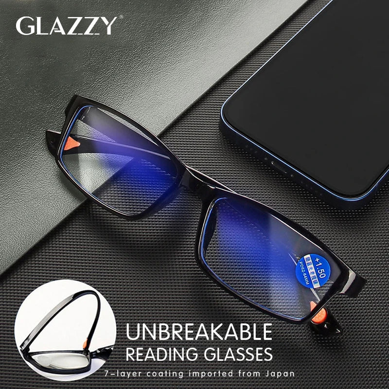 Ultralight Reading Glasses – Anti Blue-Light Presbyopic Eyewear for Hyperopia +1.0 to +4.0