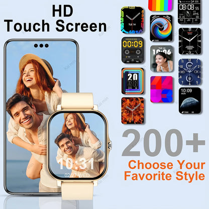 2025 New Upgrade Smartwatch – 1.83" Full Touch Display, Bluetooth Call, Sports Tracking for Men & Women, Android & iOS Compatible