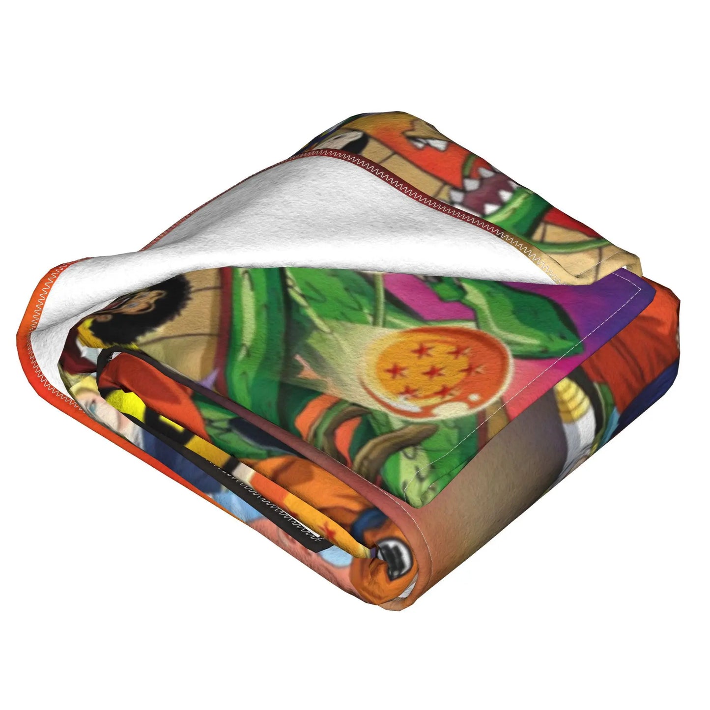 Dragon Ball Z Anime Blanket – Goku Flannel Throw for Bed & Sofa, Warm Cozy DBZ Blanket for Spring & Autumn