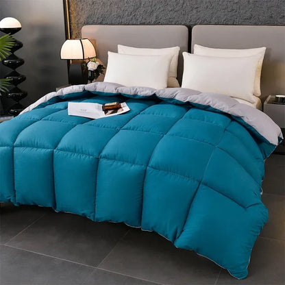 Feather Goose Down Duvet – Warm Winter Thick Quilts, Down-Filled Comforters for Single, Double, Queen & King Size Beds