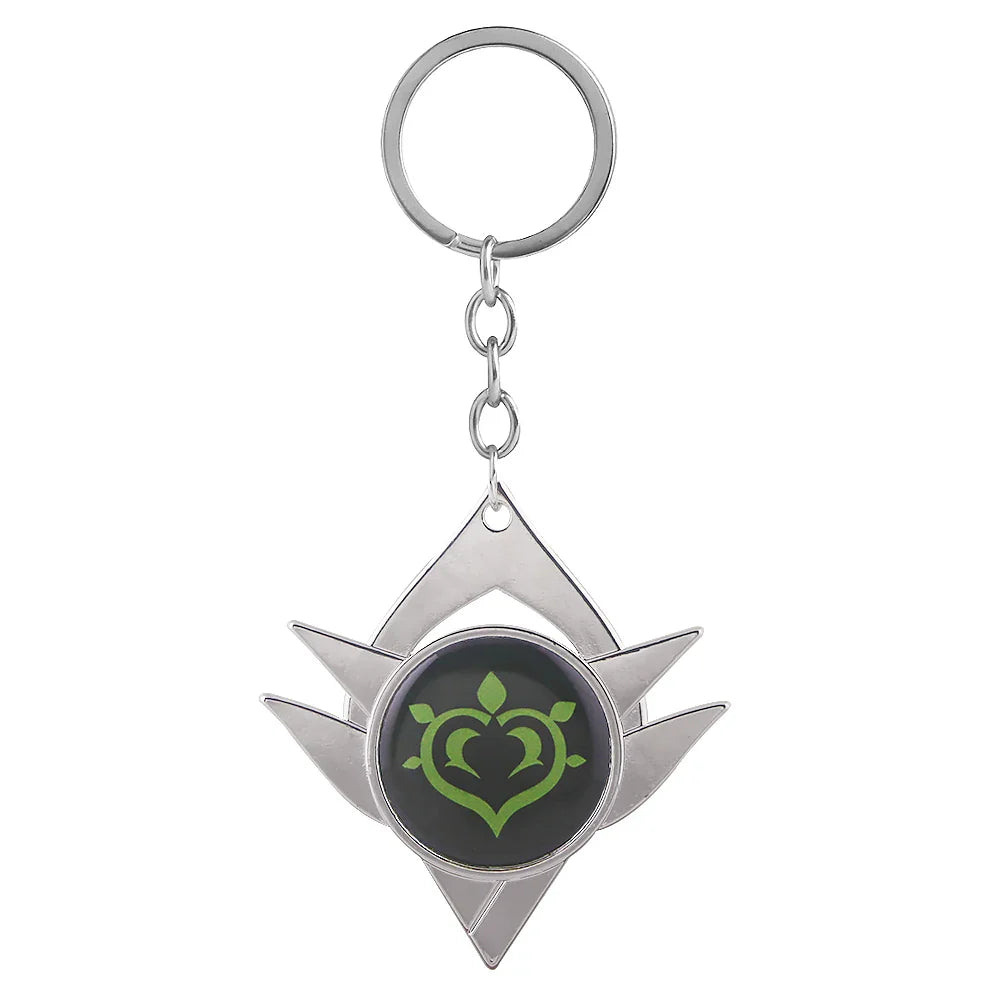 Genshin Impact Venti Eye Keychain 1:1 – Luminous Anime Cosplay Key Ring Backpack Pendant Gaming Accessories Gift