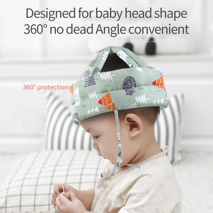 Baby Safety Helmet: Soft Comfortable Head Protection Hat - Adjustable Crash Cap for Head Security, Protective Headgear
