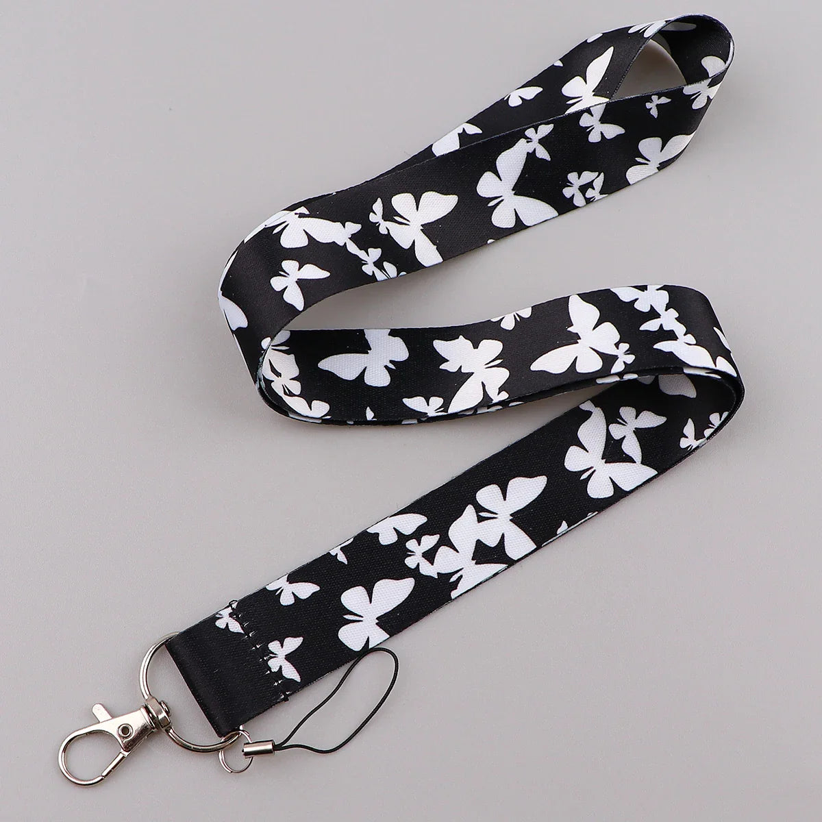 Cartoon Butterfly Lanyard for Keys – Neck Strap ID Badge Holder, Phone USB Keychain Accessories