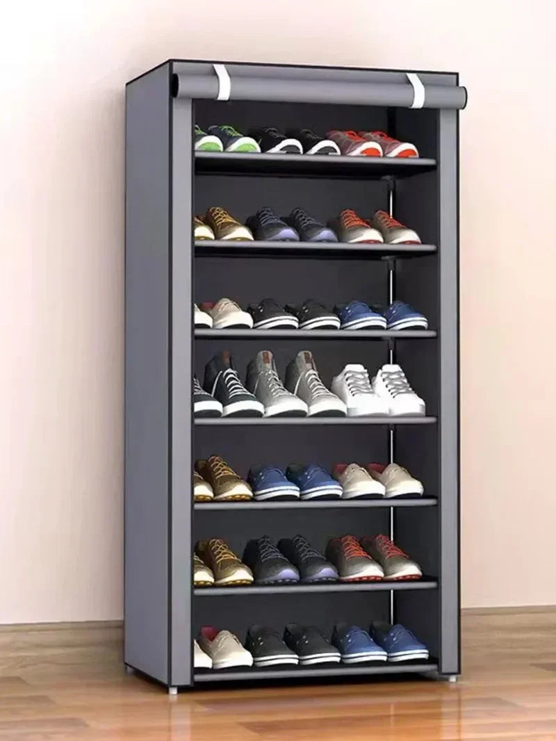 Multi-Tier Space-Saving Shoe Rack – Dustproof & Economical Cabinet for Dormitory or Home Entryway Storage
