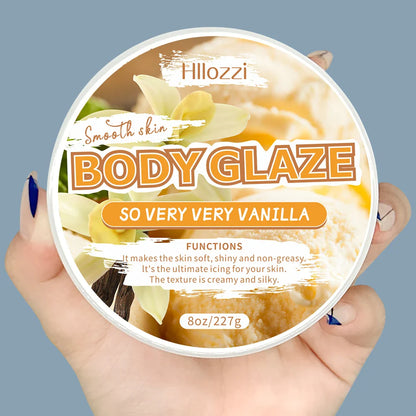 Vanilla Body Glaze Moisturizing Body Butter – Non-Greasy Nourishing Skin Care Oil, Hydrating & Refreshing Body Lotion 2oz/8oz