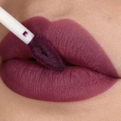 Nude Matte Lip Gloss - 12 Colors Long-Lasting Velvet Waterproof Non-Fade Non-Stick Lipstick for Women’s Makeup
