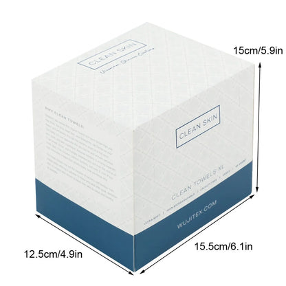 50pcs Disposable Clean Towels – Ultra Soft Face Towels, Clinically Tested Facial Makeup Remover Dry Wipes
