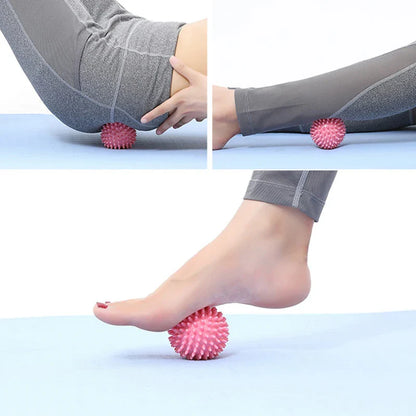 Durable PVC Spiky Massage Balls – 6cm Hedgehog Trigger Point Pain Relief for Hand, Foot & Plantar Fasciitis