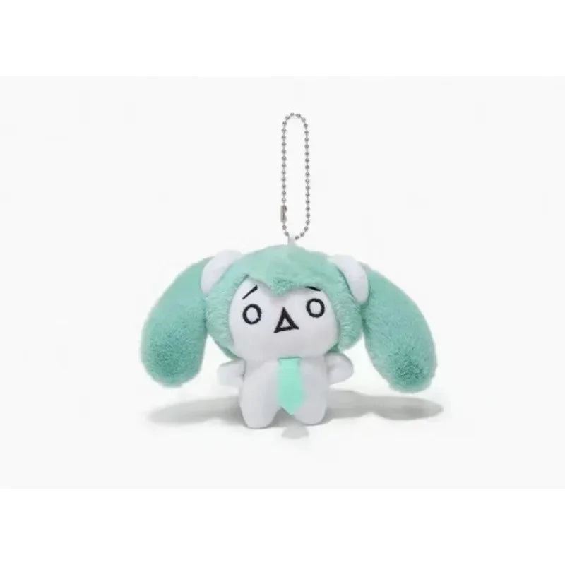 Hatsune Miku Kawaii Mini Q Version Plush Keychain – Student School Bag Doll Pendant, Cute Gift for Friends