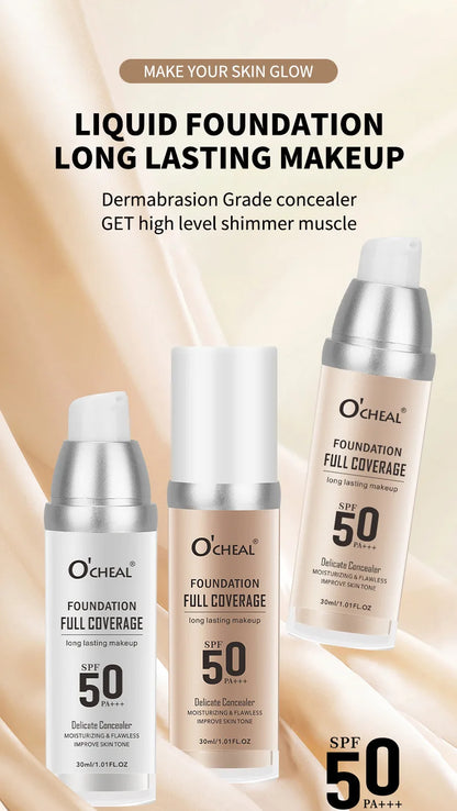 Color Changing Liquid Foundation – Concealer, Face Primer, Long-Lasting Moisturizing BB Cream Base Makeup for Women