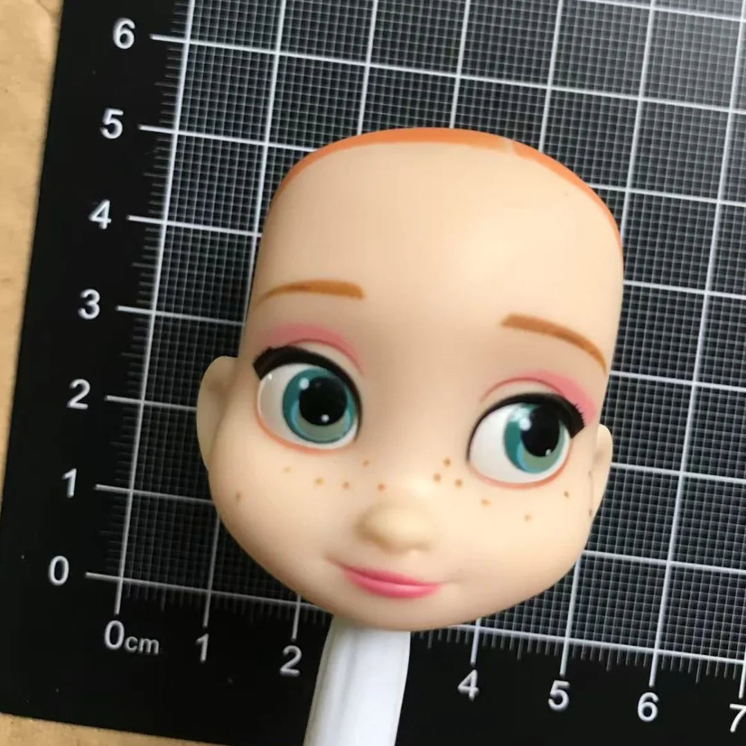DISNEY Doll Heads – Bald Red Hair King, Queen & Alice with Makeup for DIY Dressing & Accessories