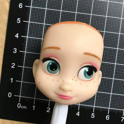 DISNEY Doll Heads – Bald Red Hair King, Queen & Alice with Makeup for DIY Dressing & Accessories