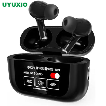 UYUXIO Real-Time Translation Earbuds – AI Language Translator TWS Earphone with 144 Languages, 8 Offline Modes & ENC Noise Cancelling for Travel