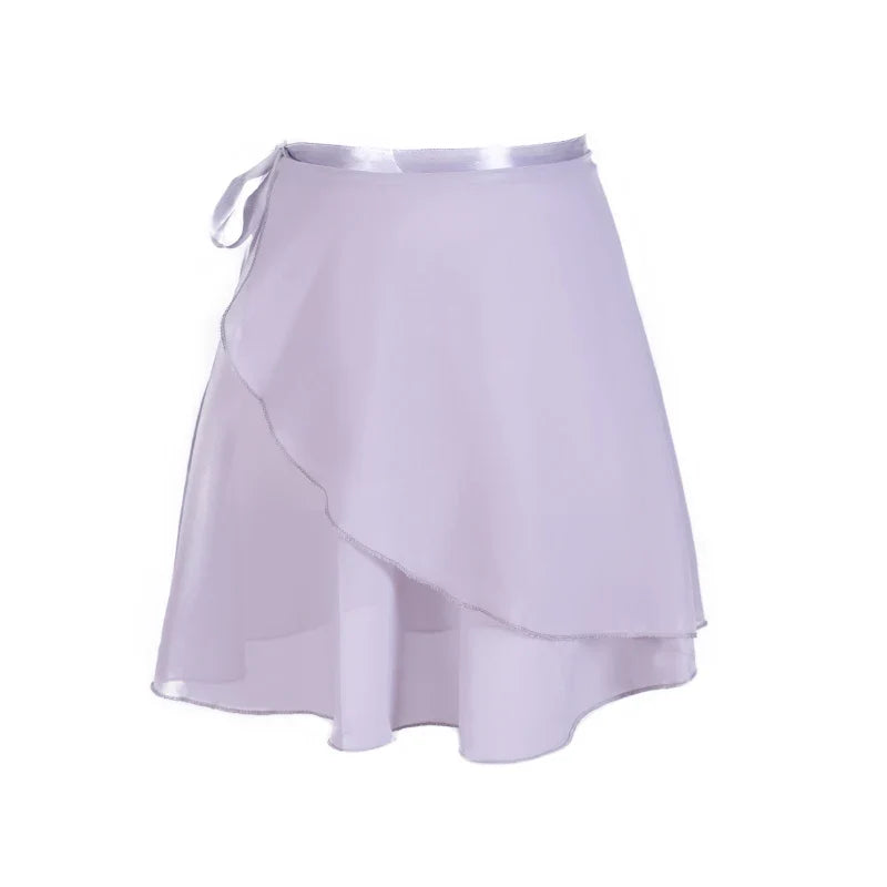 Adult Chiffon Ballet Tutu Skirt - Wrap Dance Skirt for Women & Girls Gymnastics Training