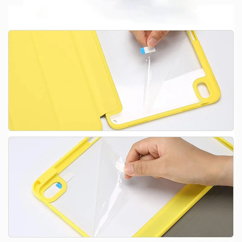 iPad 10th & 11th Gen Case 2022 – Hybrid Slim Tri-Fold Stand Cover with Pencil Holder, Protective Tablet Case