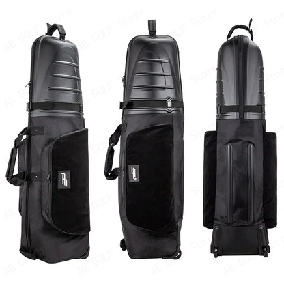 PlayEagle Hard Top Golf Travel Bag with Wheels — Foldable Hardcase with Support Rod, Portable Golf Bag 2024 HKB001
