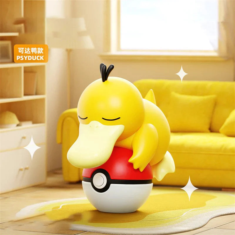 Authentic Pokémon Poké Ball Handmade Character Plush Dolls – Pikachu & Charmander Anime Model Ornament Kids Toy Christmas Gift