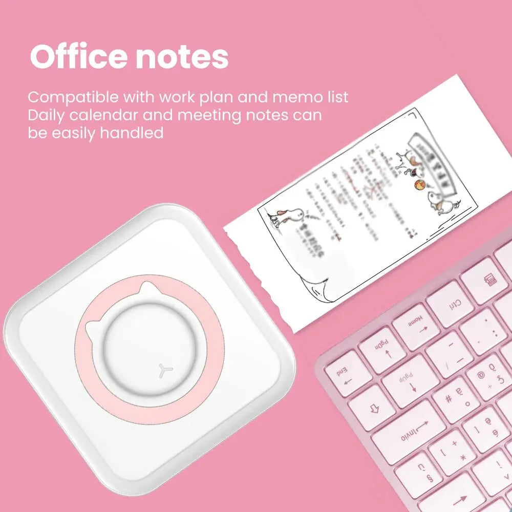 Olaf Mini Printer: Portable Thermal Stickers Paper Inkless Bluetooth Wireless Impresora for Android and iOS