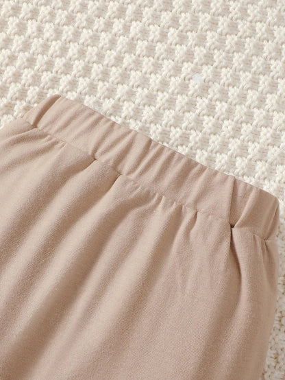 0-9 Months Baby Boy Set – Little Bear Long Sleeve Bodysuit, Pants, Hat & Socks for Spring & Autumn Newborns