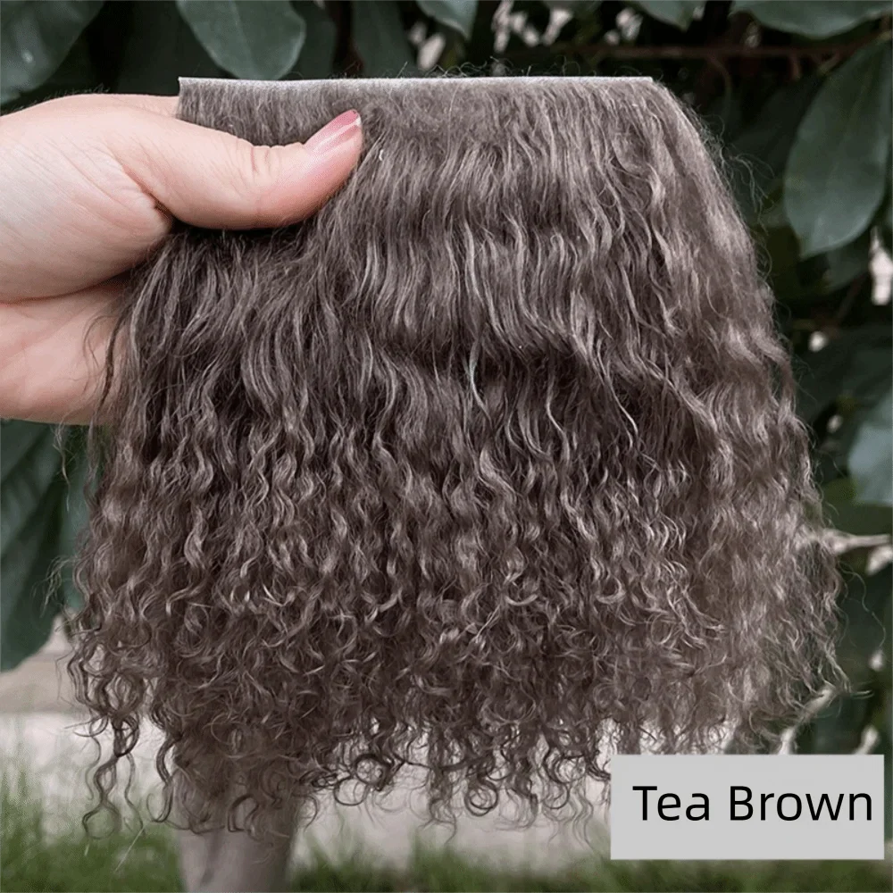 Mongolia Fur Sheepskin Curly Hair Extensions — Cute Wool Texture Wigs for SD, Blyth & BJD Dolls