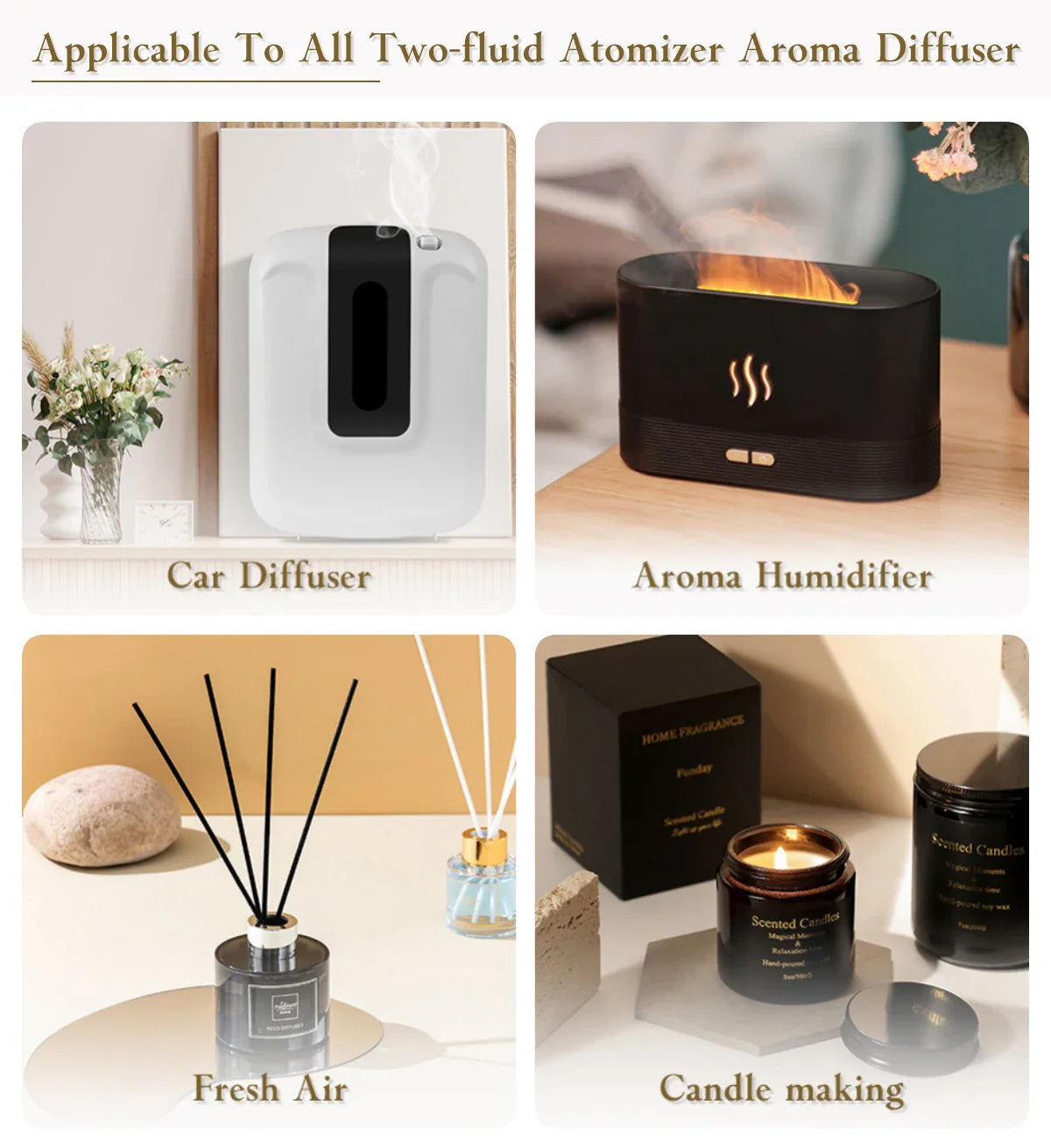 Hotel Collection 150ml Aroma Diffuser Essential Oil – Home & Car Refill for Air Humidifier